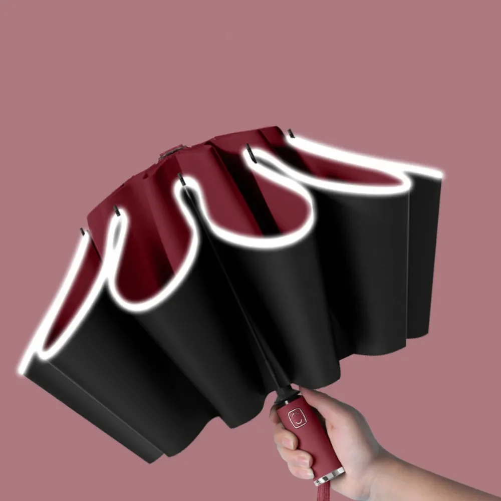 new automatic opening and closing umbrella led lighted fully automatic reverse business sunshade three folding folding umbrella new automatic opening and closing umbrella led lighted fully automatic reverse business sunshade three folding folding umbrella